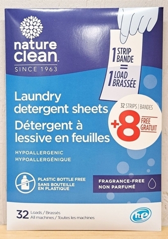 Laundry Sheets - Fragrance Free (Nature Clean)